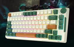 Royal Kludge Bezdrátová mechanická klávesnice RKH81 RGB, Sky cyan switch (zelený)