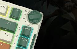 Royal Kludge Bezdrátová mechanická klávesnice RKH81 RGB, Sky cyan switch (zelený)