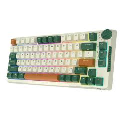 Royal Kludge Bezdrátová mechanická klávesnice RKH81 RGB, Sky cyan switch (zelený)