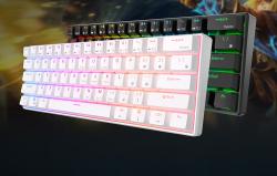 Royal Kludge Mechanická klávesnice RK61 RGB, hnědé spínače (černá)