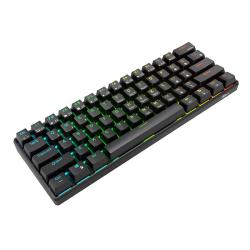 Royal Kludge Mechanická klávesnice RK61 RGB, hnědé spínače (černá)