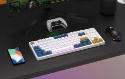 Royal Kludge Mechanická klávesnice RK89 RGB (bílá).