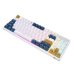 Royal Kludge Mechanická klávesnice RK89 RGB (bílá).