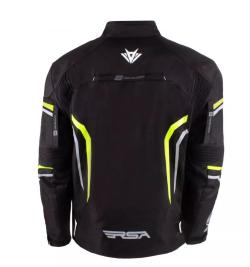RSA Bunda na motorku Compact 2 černo-šedo-fluo žlutá + sleva 300,- na příslušenství