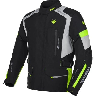 RSA EXO 2 černo-šedo-fluo žlutá bunda na motorku