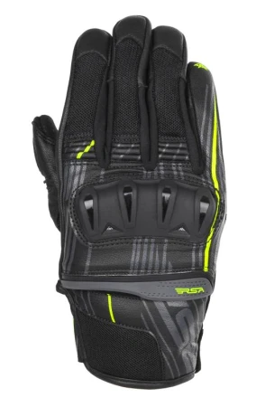 RSA Sprint černo-fluo žluté pánské rukavice na motorku