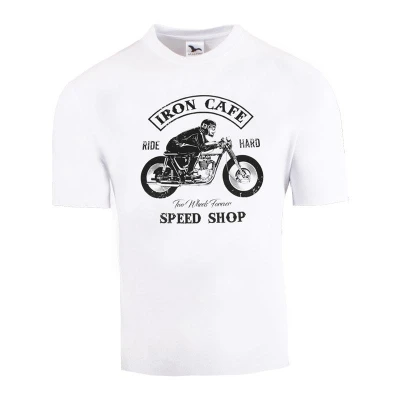 RSA Iron Cafe II bílé tričko