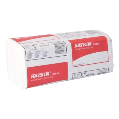 Ručník papírový skládaný KATRIN Z-Z 2vrstvý BÍ (150ks)