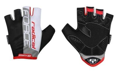 Force RADICA černo-bílo-červené cyklistické rukavice Force RADICA černo-bílo-červené cyklistické rukavice