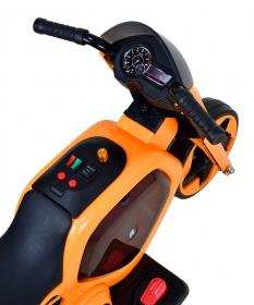 Elektrická dětská trojkolka Racceway oranžová