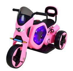 Elektrická dětská trojkolka Racceway růžová