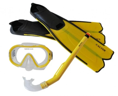 CALTER KIDS S06+M168+F41 PVC, žlutý Potápěčský set