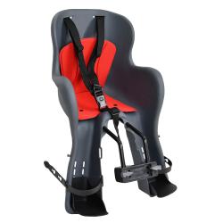RULYT Přední dětská cyklosedačka California 9 - 15 kg šedo-červená RULYT Přední dětská cyklosedačka California 9 - 15 kg šedo-červená