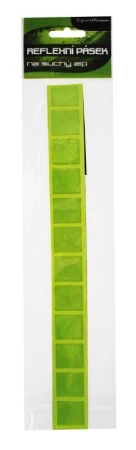 RULYT Sportteam žlutý 3x38 cm reflexní pásek na suchý zip