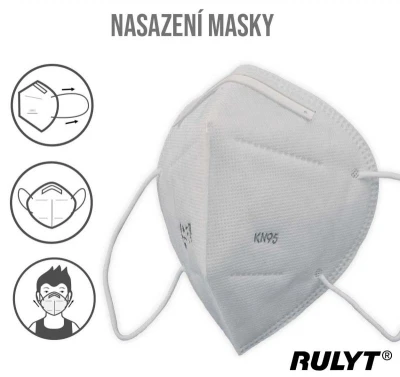 RULYT KN95 bílý respirátor 1 ks