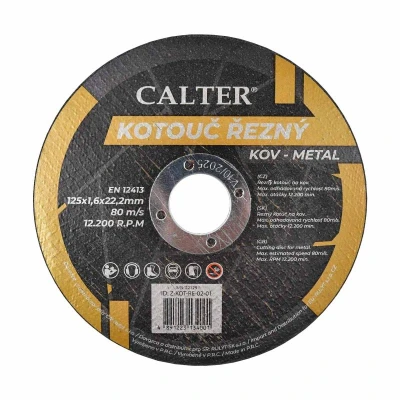 RULYT Řezný kotouč Calter 125 x 1 6 x 22 2 mm RULYT Řezný kotouč Calter 125 x 1 6 x 22 2 mm