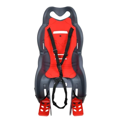 RULYT Zadné detská cyklosedačka Florida 9 - 22 kg na zadný nosič šedo-červená