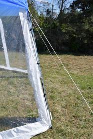 Rulyt zastřešení bazénu do průměru 3.66 m, modro-bílé