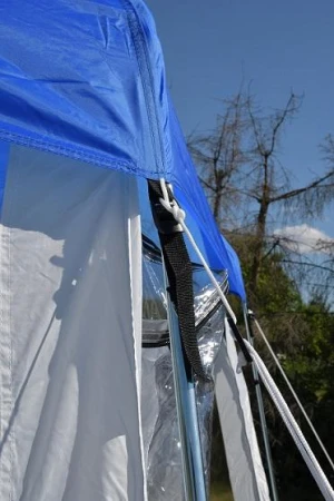 Rulyt zastřešení bazénu do průměru 3.66 m, modro-bílé