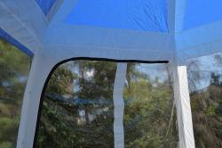 Rulyt zastřešení bazénu do průměru 3.66 m, modro-bílé