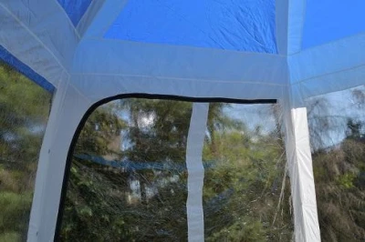Rulyt zastřešení bazénu do průměru 3.66 m, modro-bílé