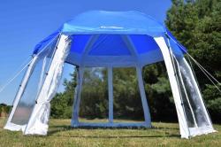 Rulyt zastřešení bazénu do průměru 3.66 m, modro-bílé (VÝPRODEJ)