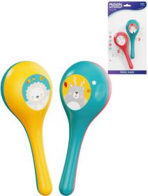 Rumba koule barevné set 2ks zvířátka plast (hudební nástroje)