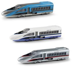 Rychlovlak 12cm kovový vláček volný chod 3 druhy v plastovém boxu