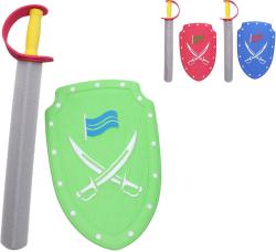 Rytířská sada soft pěnová meč 57cm se štítem 3 barvy