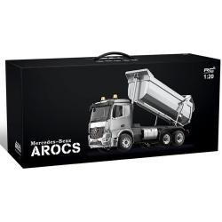 S-idee Mercedes-Benz Arocs RC kovový sklápěč, 1:20, 4WD, šedý + sleva 600,- na příslušenství