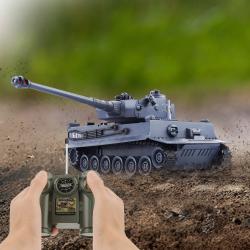 s-Idee RC bojující tank Tiger 1 1:28 šedá