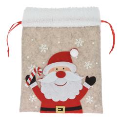 Sáček Mikulášský, VÁNOČNÍ 26cm filc mix dekorů