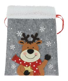 Sáček Mikulášský, VÁNOČNÍ 26cm filc mix dekorů