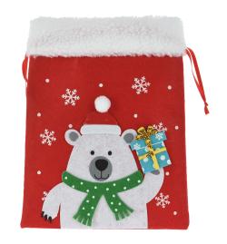 Sáček Mikulášský, VÁNOČNÍ 26cm filc mix dekorů