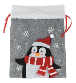 Sáček Mikulášský, VÁNOČNÍ 26cm filc mix dekorů