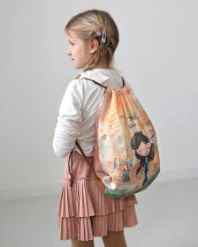 Sáček školní na přezůvky Anekke stahovací pytel na záda