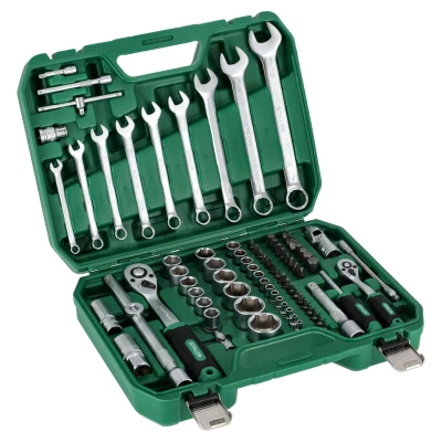 Sada 1/2"+1/4"+ klíče ploché 82díl. STALCO