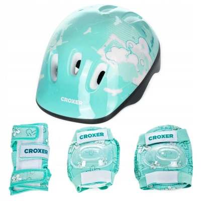 Croxer Dream Fibre mint sada chráničov a prilby Croxer Dream Fibre mint sada chráničov a prilby