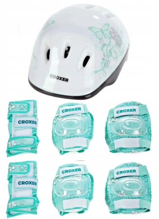 Croxer Silky Fibre MINT sada chráničů a přilby