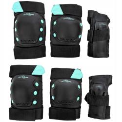 Raven Dexard black/mint sada chráničů Raven Dexard black/mint sada chráničů