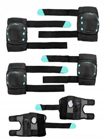 Raven Dexard black/mint sada chráničů