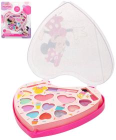 Sada krásy Disney Minnie Mouse srdce dětské šminky oční stíny + lesky na rty Sada krásy Disney Minnie Mouse srdce dětské šminky oční stíny + lesky na rty