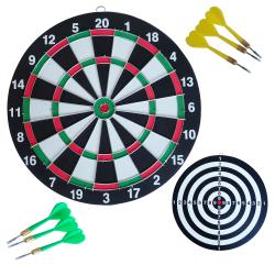 Kubisport Sada terč 43 cm + ostré šípky 6 ks