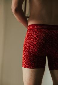 Salming 2-Pack Bamboo Boxer Floral Red