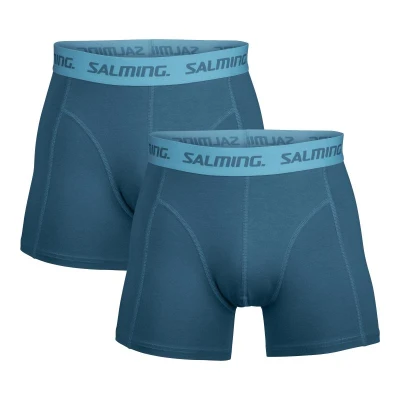Salming 2-Pack Cotton Boxer Blue Salming 2-Pack Cotton Boxer Blue