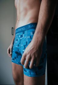 Salming 2-Pack Cotton Boxer Pixel Blue
