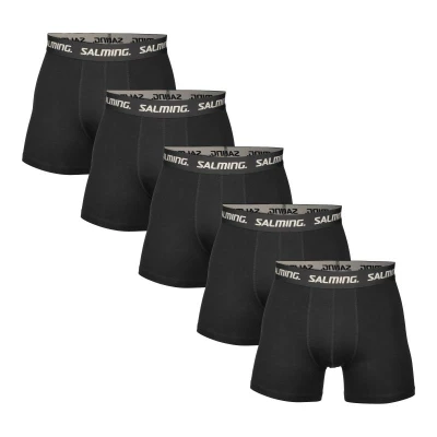 Salming 5-Pack Cotton Boxer Black Salming 5-Pack Cotton Boxer Black