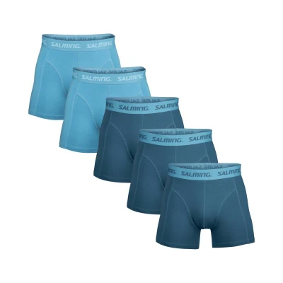 Salming 5-Pack Cotton Boxer Blue Mix Salming 5-Pack Cotton Boxer Blue Mix