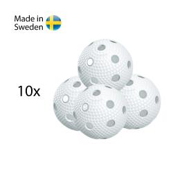 Salming Aero Ball 10-pack, white Salming Aero Ball 10-pack, white