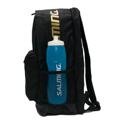 Salming Backpack with stick holder JR Black/Gold 17 L
